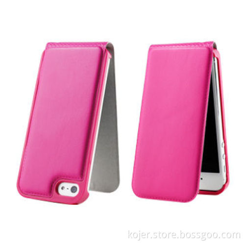 New PU Leather Flip Mobile Phone Cases, Suitable for iPhone 5, OEM Orders are Welcome